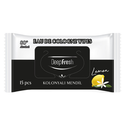 Deep Fresh Kolonyalı Islak Cep Mendili Limon 15 Yaprak (1)