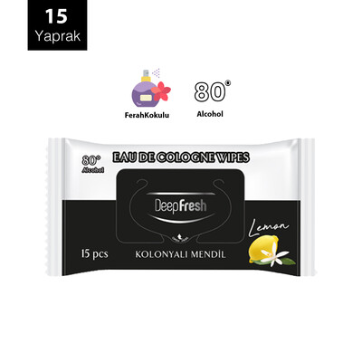 Deep Fresh Kolonyalı Islak Cep Mendili Limon 15 Yaprak (2)