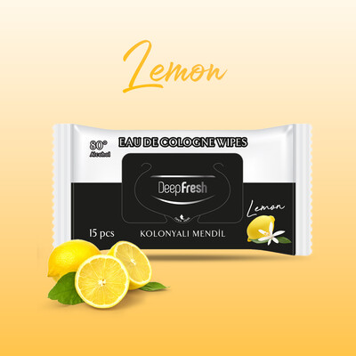 Deep Fresh Kolonyalı Islak Cep Mendili Limon 15 Yaprak (3)