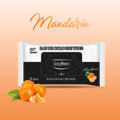Deep Fresh Kolonyalı Islak Cep Mendili Mandalina 15 Yaprak (3)