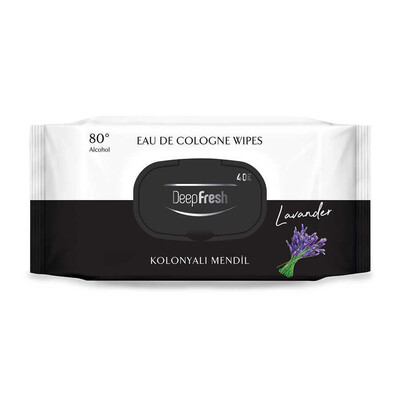 Deep Fresh - Deep Fresh Kolonyalı Islak Mendil Lavanta 40 Yaprak