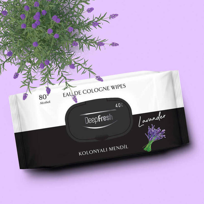 Deep Fresh Kolonyalı Islak Mendil Lavanta 40 Yaprak