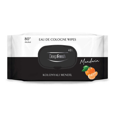 Deep Fresh - Deep Fresh Kolonyalı Islak Mendil Mandalina 40 Yaprak