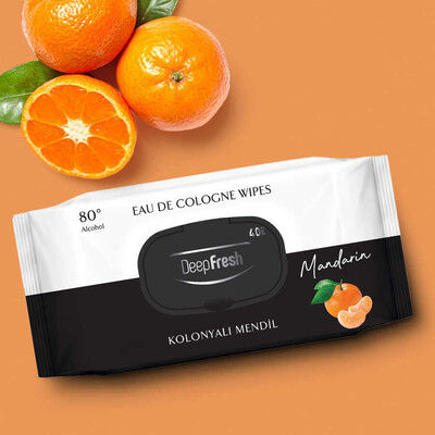 Deep Fresh Kolonyalı Islak Mendil Mandalina 40 Yaprak (3)
