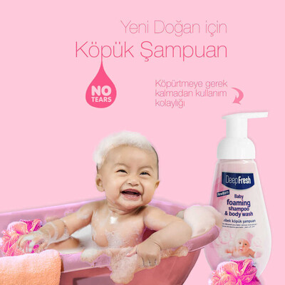Deep Fresh Köpük Bebek Şampuanı Kız 400 ml (3)