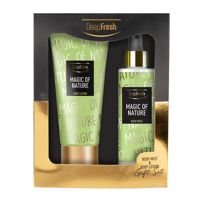 Deep Fresh Magic of Nature Kutulu Hediye Seti Vücut Spreyi 200 ml ve Vücut Losyonu 200 ml (1)