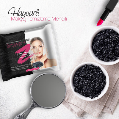 Deep Fresh Makyaj Temizleme Mendili Havyar Özü 25 Yaprak (3)