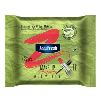 Deep Fresh Makyaj Temizleme Mendili Salatalık 25 Yaprak - Thumbnail