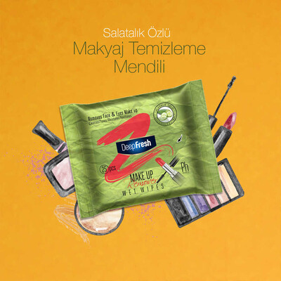 Deep Fresh Makyaj Temizleme Mendili Salatalık 25 Yaprak (3)