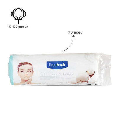 Deep Fresh - Deep Fresh Makyaj Temizleme Pamuğu 70 Adet (1)