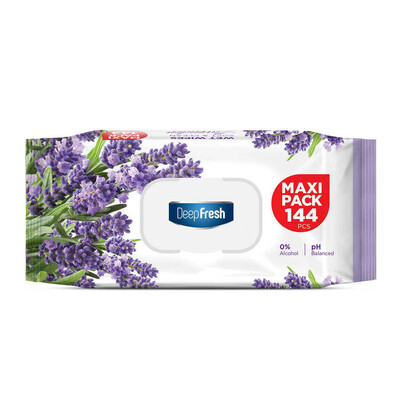 Deep Fresh Maxi Pack Islak Mendil Lavanta 144 Yaprak (1)