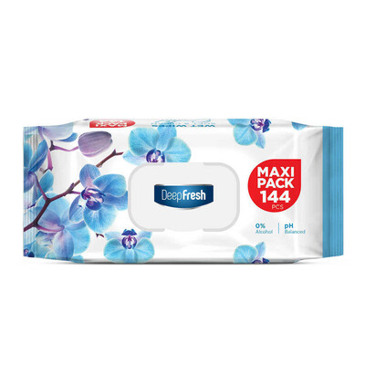 Deep Fresh Maxi Pack Islak Mendil Orkide 144 Yaprak - Thumbnail