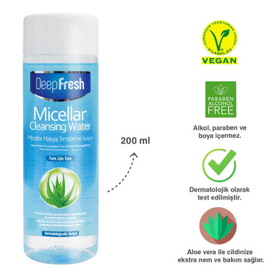 Deep Fresh Micellar Makyaj Temizleme Suyu 200 ml - Thumbnail