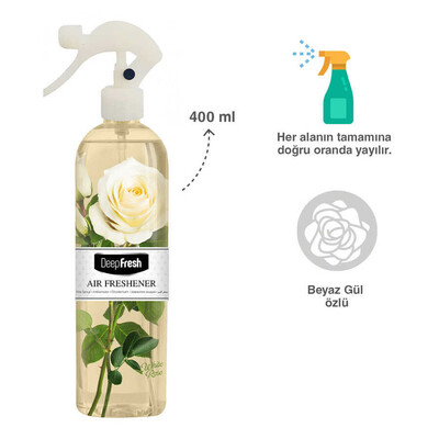 Deep Fresh Oda Spreyi Beyaz Gül 400 ml (2)