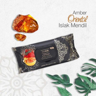 Deep Fresh Oriental Islak Mendil Amber 120 Yaprak - Thumbnail