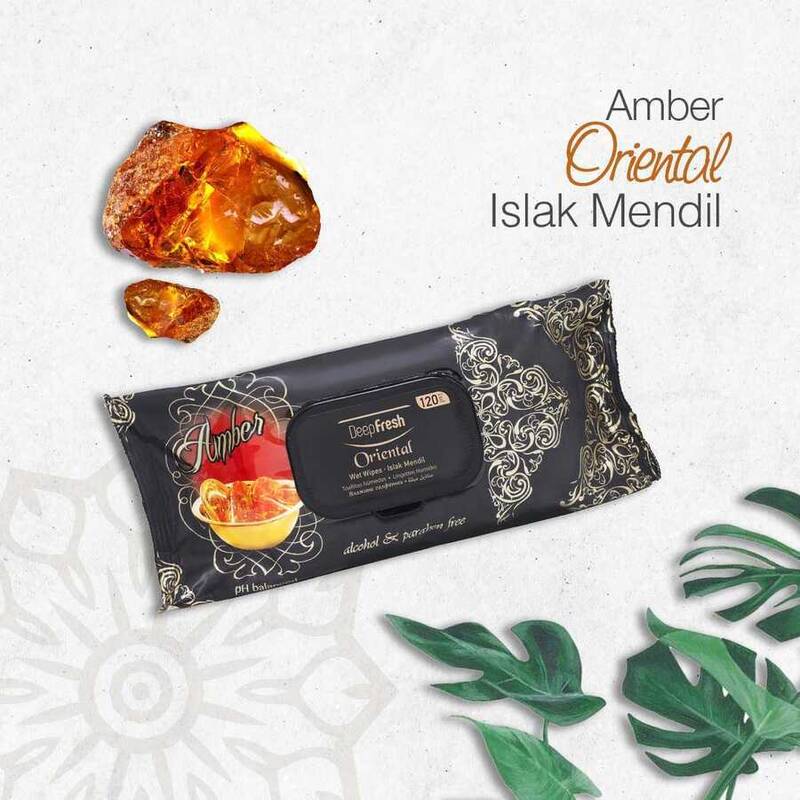Deep Fresh Oriental Islak Mendil Amber 120 Yaprak