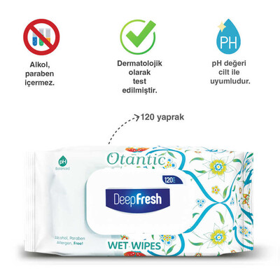 Deep Fresh Otantik Islak Mendil Çini 120 Yaprak (2)