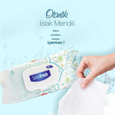 Deep Fresh Otantik Islak Mendil Çini 120 Yaprak (3)