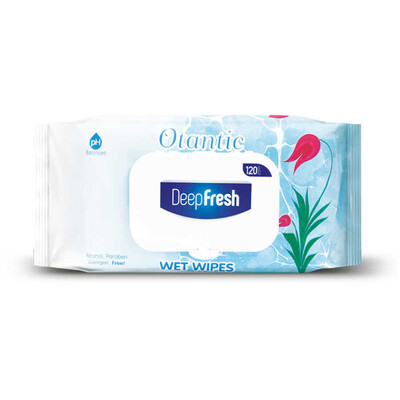 Deep Fresh Otantik Islak Mendil Ebruli 120 Yaprak (1)