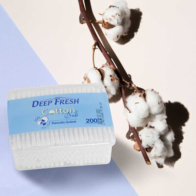 Deep Fresh Pamuklu Kulak Temizleme Çubuğu 200 Adet (3)