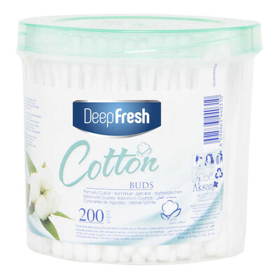 Deep Fresh - Deep Fresh Pamuklu Kulak Temizleme Çubuğu 200 Adet