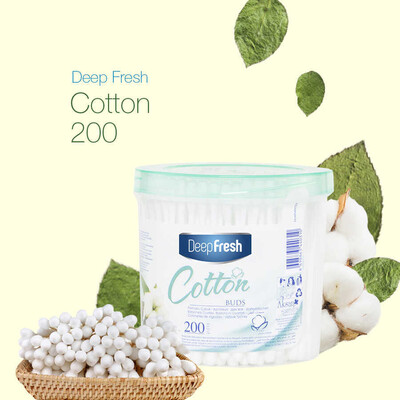 Deep Fresh Pamuklu Kulak Temizleme Çubuğu 200 Adet (3)