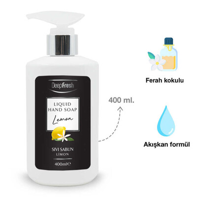 Deep Fresh Parfümlü Sıvı Sabun Limon 400 ml - Thumbnail