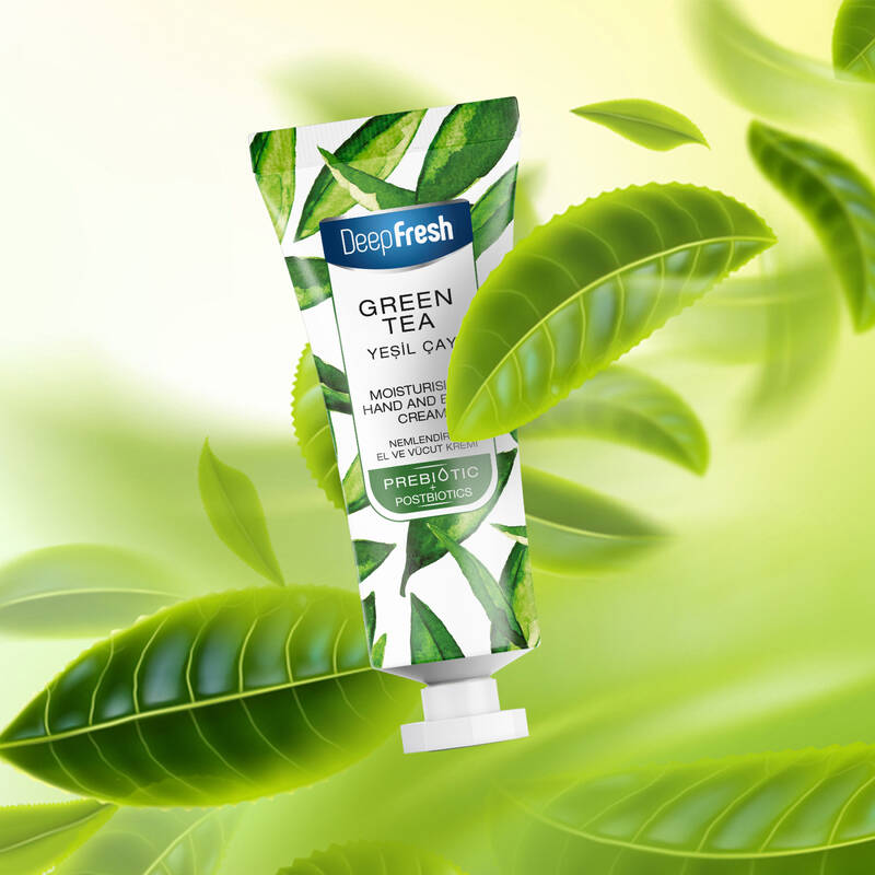 Deep Fresh Prebiyotik Nemlendirici El Ve Vücut Kremi Yeşil Çay 50 ml
