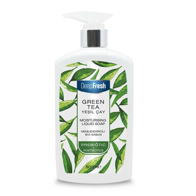 Deep Fresh - Deep Fresh Prebiyotik Nemlendirici Sıvı Sabun Yeşilçay 500 ml