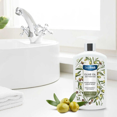 Deep Fresh Prebiyotik Nemlendirici Sıvı Sabun Zeytinyağı 500 ml - Thumbnail