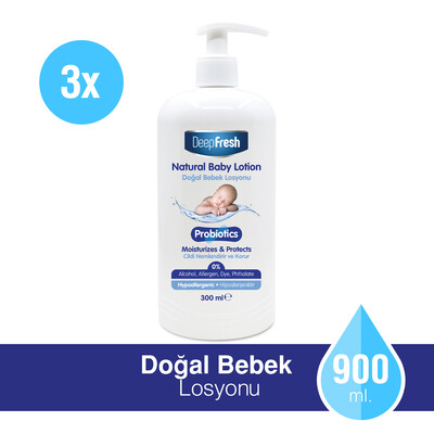 Deep Fresh - Deep Fresh Probiyotik Doğal Bebek Losyonu 3 x 300 ml