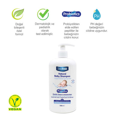 Deep Fresh Probiyotik Doğal Bebek Şampuanı 750 ml (2)