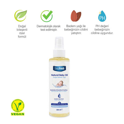Deep Fresh Doğal Bebek Yağı 200 ml (2)