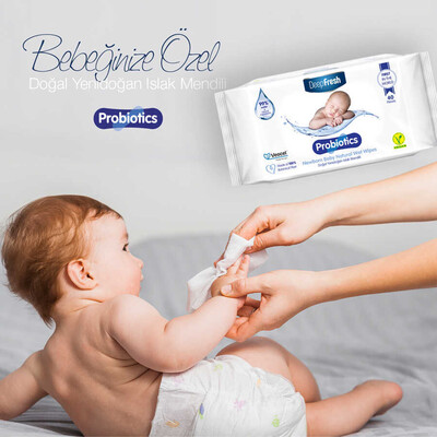 Deep Fresh Probiyotik Doğal Yenidoğan Islak Mendil 40 Yaprak (3)