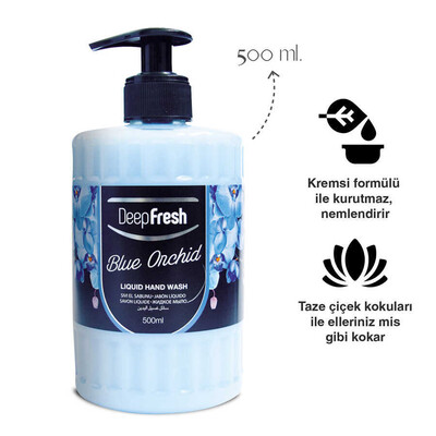 Deep Fresh - Deep Fresh Romance Sıvı Sabun Mavi Orkide 500 ml (1)