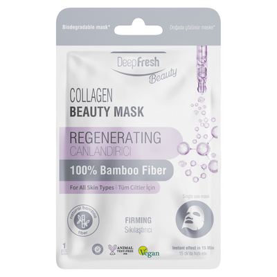 Deep Fresh - Deep Fresh Tek Kullanımlık Collagen Canlandırıcı Sıkılaştırıcı Yüz Maskesi Tekli