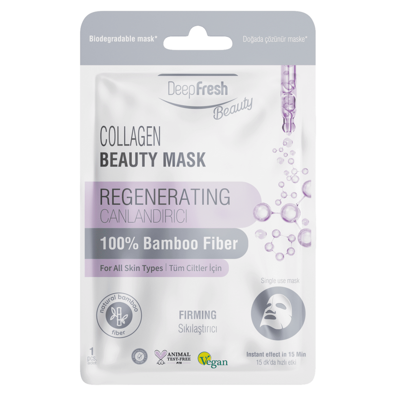Deep Fresh Tek Kullanımlık Collagen Canlandırıcı Sıkılaştırıcı Yüz Maskesi Tekli