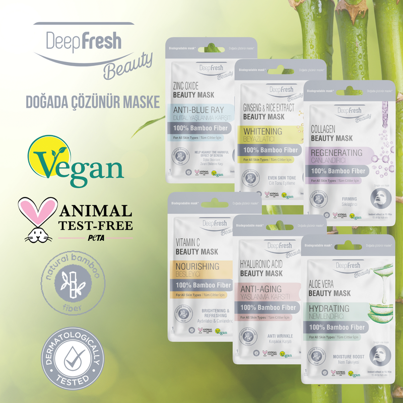 Deep Fresh Tek Kullanımlık Kağıt Yüz Maskesi Tüm Seri Karma 6 adet