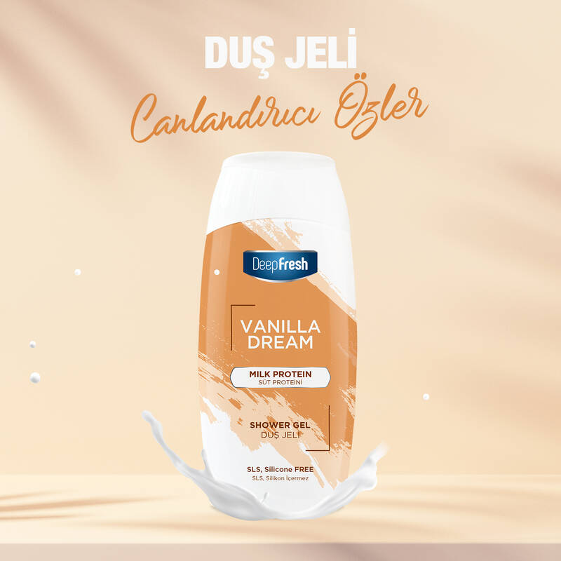 Deep Fresh Vanilla Dream Duş Jeli Süt Proteini 400ml