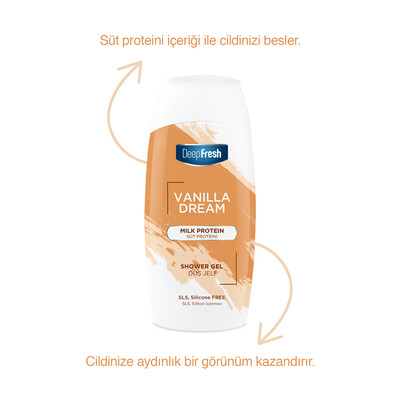 Deep Fresh - Deep Fresh Vanilla Dream Duş Jeli Süt Proteini 400ml (1)