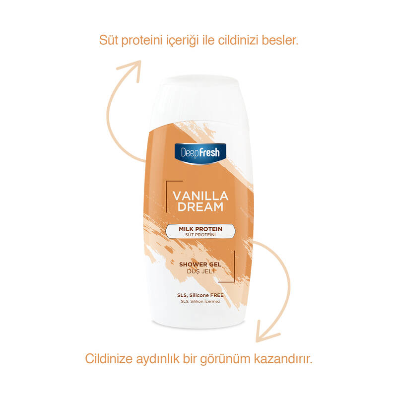 Deep Fresh Vanilla Dream Duş Jeli Süt Proteini 400ml