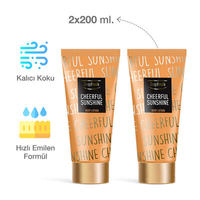 Deep Fresh Vücut Losyonu Cheerful Sunshine 2 x 200 ml - Thumbnail