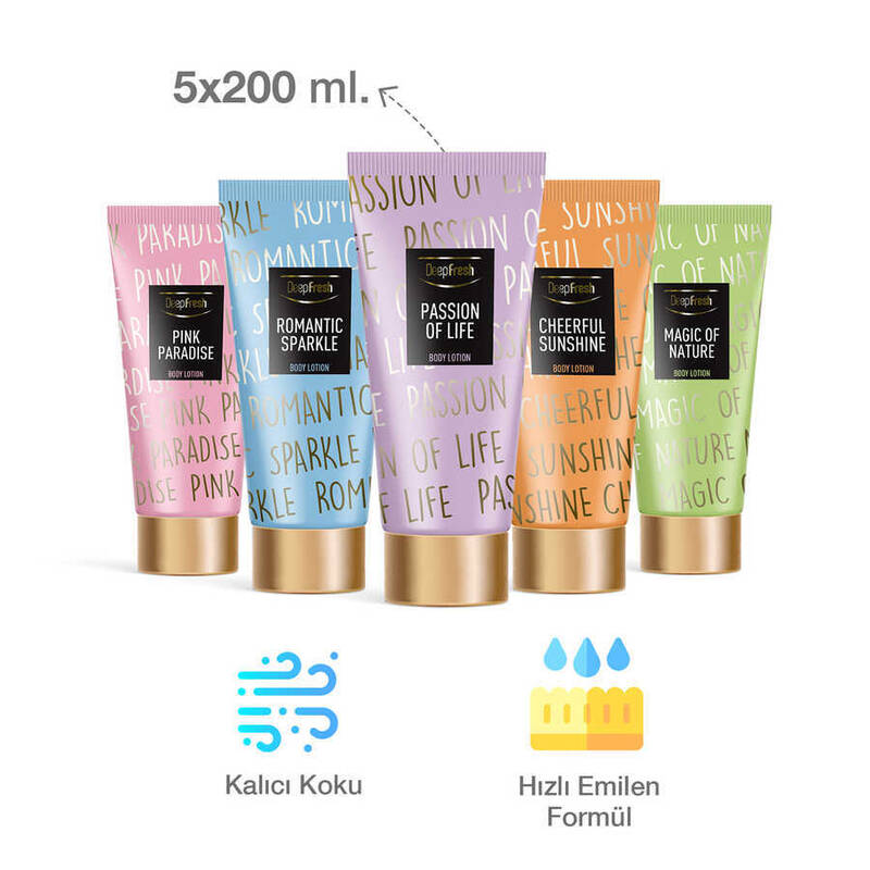 Deep Fresh Vücut Losyonu Karma Paket 5 x 200 ml