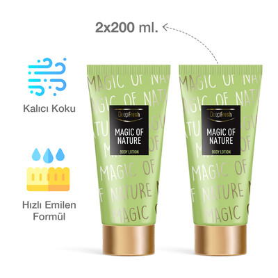Deep Fresh Vücut Losyonu Magic of Nature 2 x 200 ml - Thumbnail