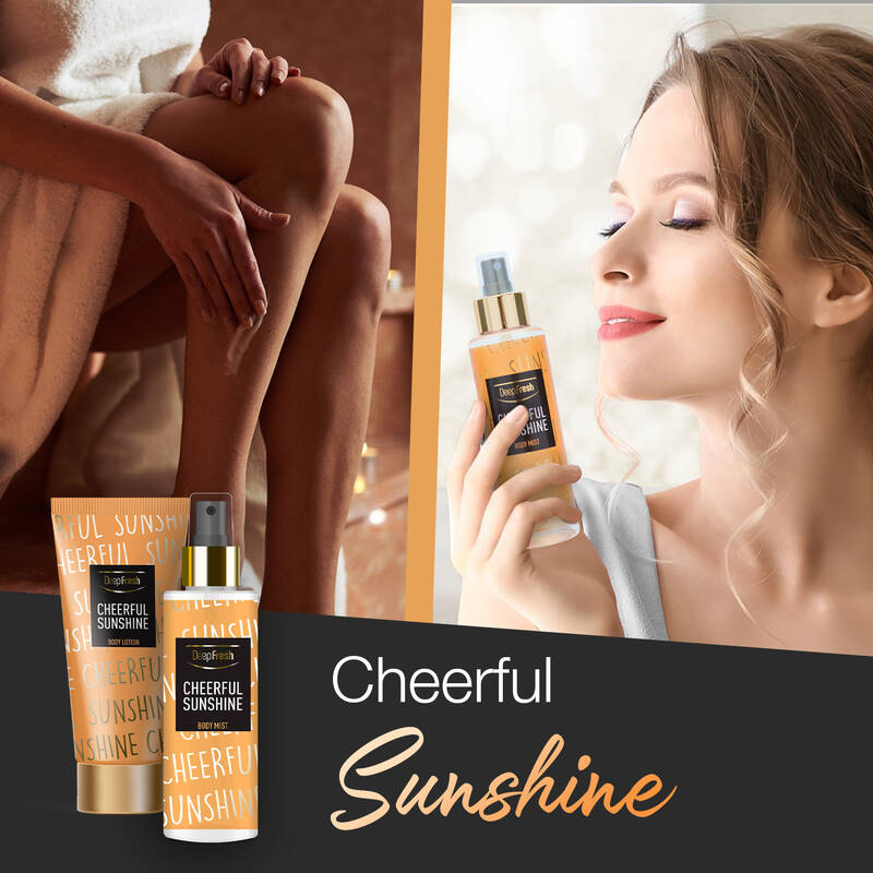 Deep Fresh Vücut Spreyi 200 ml ve Vücut Losyonu 200 ml Cheerful Sunshine