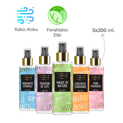 Deep Fresh Vücut Spreyi Karma Paket 5 x 200 ml - Thumbnail