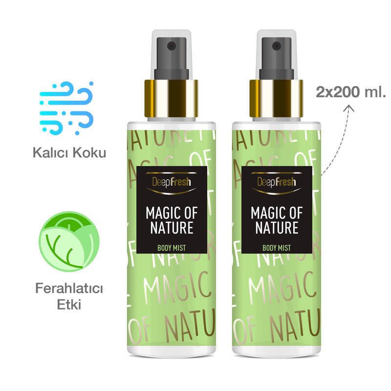 Deep Fresh Vücut Spreyi Magic of Nature 2 x 200 ml