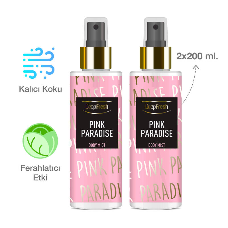Deep Fresh Vücut Spreyi Pink Paradise 2 x 200 ml