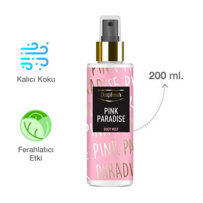 Deep Fresh Vücut Spreyi Pink Paradise 200 ml (6)
