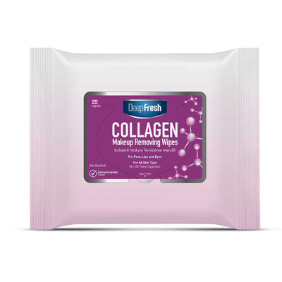 DeepFresh Kolajenli Makyaj Islak Mendil 25 Yaprak (1)